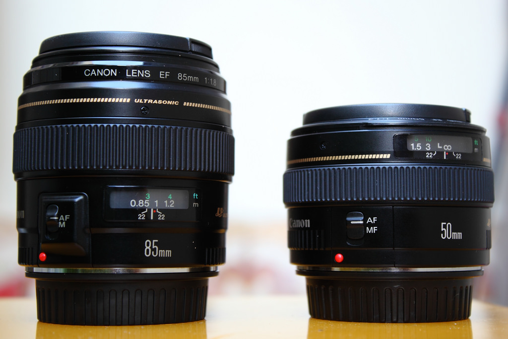 lens-85-va-50 Nên mua lens 50mm hay 85mm